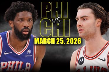 Philadelphia 76ers vs Chicago Bulls Full Game Highlights – March 25, 2026 | NBA Season