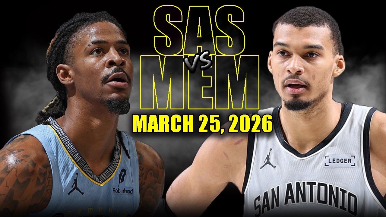 San Antonio Spurs vs Memphis Grizzlies Full Game Highlights – March 25, 2026 | NBA Season