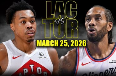 Los Angeles Clippers vs Toronto Raptors Full Game Highlights – March 25, 2026 | NBA Season