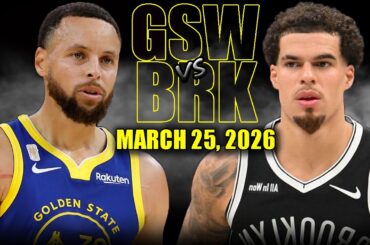 Golden State Warriors vs Brooklyn Nets Full Game Highlights – March 25, 2026 | NBA Season