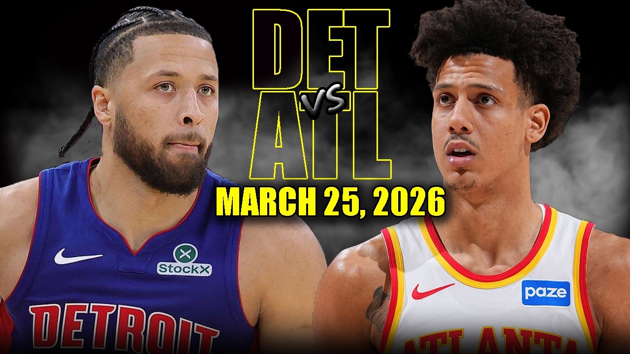 Detroit Pistons vs Atlanta Hawks Full Game Highlights – March 25, 2026 | NBA Season