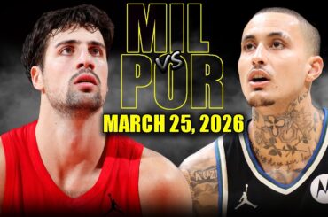 Milwaukee Bucks vs Portland Trail Blazers Full Game Highlights – March 25, 2026 | NBA Season