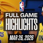 LAKERS vs PACERS FULL GAME HIGHLIGHTS MARCH 26, 2025 NBA HIGHLIGHTS TODAY | NBA 2K26 GAMEPLAY