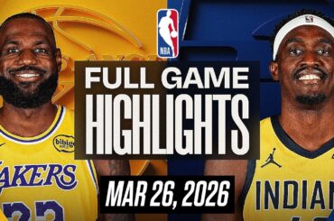 LAKERS vs PACERS FULL GAME HIGHLIGHTS MARCH 26, 2025 NBA HIGHLIGHTS TODAY | NBA 2K26 GAMEPLAY