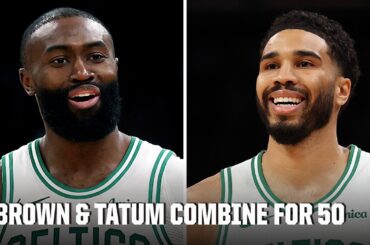 JB & JT LEAD CELTICS OVER THUNDER 😮 Tatum & Brown combine for 50 PTS 😤 | NBA on ESPN