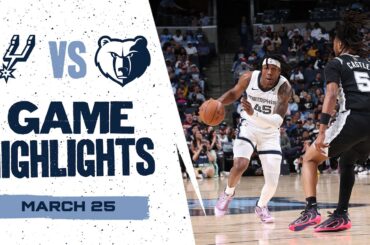 Memphis Grizzlies Highlights vs. San Antonio Spurs