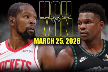 Houston Rockets vs Minnesota Timberwolves Full Game Highlights – March 25, 2026 | NBA Season
