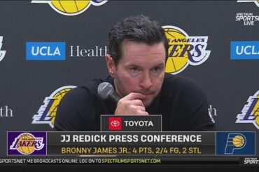 JJ Redick POSTGAME INTERVIEW | Los Angeles Lakers defeat Indiana Pacers 137-130