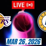 NBA LIVE! Los Angeles Lakers vs Indiana Pacers March 26, 2026 | 2026 NBA Season Live 2K