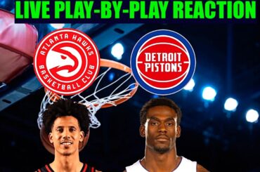Atlanta Hawks vs Detroit Pistons NBA Play-By-Play Reaction 3/25/26 LIVE