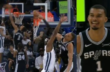 Wemby gets INSTANT REVENGE on GG Jackson with NASTY poster dunk 😳