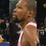 Rudy Gobert clamps Kevin Durant then Alperen Sengun INSANE block to force OT