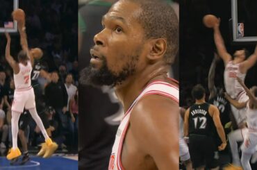 Rudy Gobert clamps Kevin Durant then Alperen Sengun INSANE block to force OT