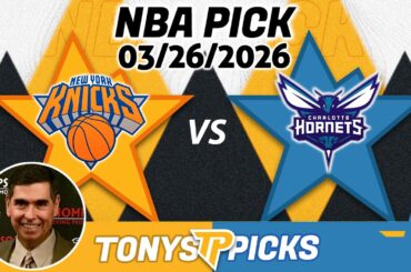 New York Knicks vs Charlotte Hornets Pick 3/26/26 NBA Pick Prediction