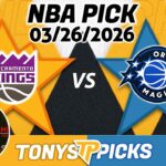 Sacramento Kings vs Orlando Magic Pick 3/26/26 NBA Pick Prediction