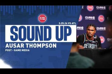 Post-Game Press Conference: Ausar Thompson | Pistons vs. Hawks | 03.25.26
