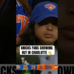 Knicks fans showed up big in charlotte in hopes of seeing their team clinch a playoff berth