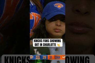 Knicks fans showed up big in charlotte in hopes of seeing their team clinch a playoff berth