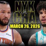 New York Knicks vs Charlotte Hornets Full Game Highlights – March 26, 2026 | NBA Season