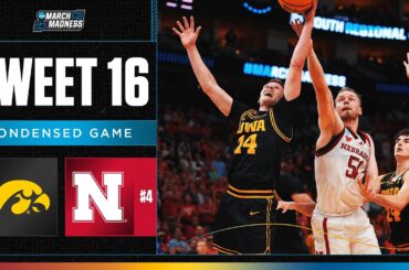 Iowa vs. Nebraska - Sweet 16 NCAA tournament extended highlights