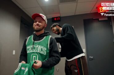 Jayson Tatum surprises Celtics superfans with a baby shower 💚🤰 | Fan Moments