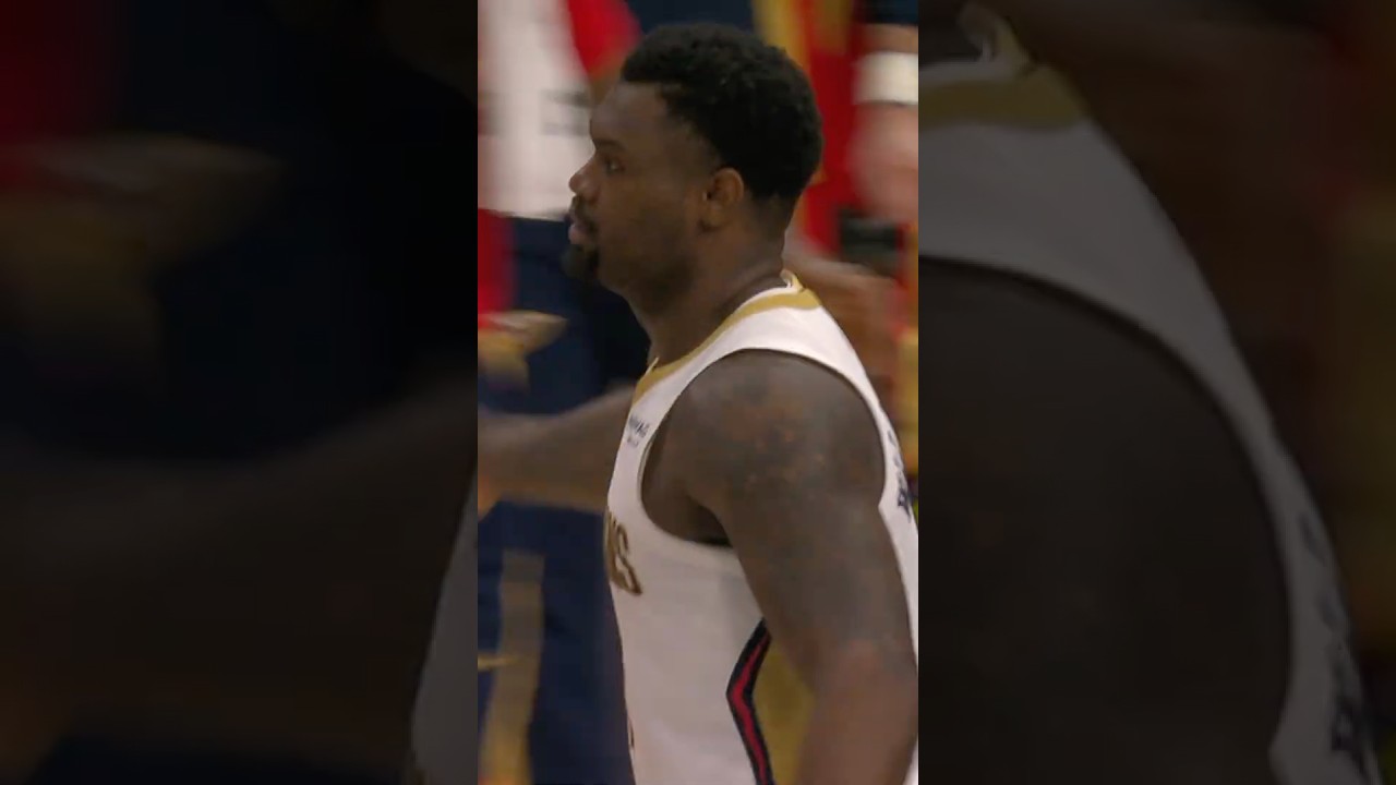 🏃🏾‍♂️Zion Williamson BUZZER BEATER on the break! #pelicans #nba #shorts