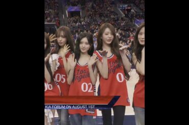 IVE at the Clippers game 💗