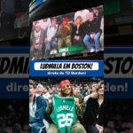 Olha quem apareceu no jogo entre Thunder e Celtics! 👀🇧🇷 #nba #basquete #shorts