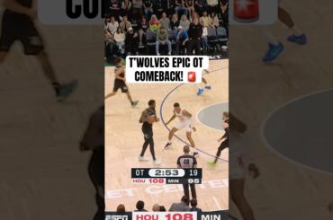 Timberwolves complete insane 15-0 OT comeback!