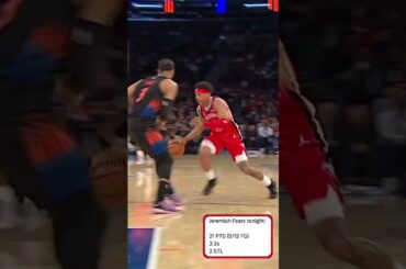 Jeremiah Fears had a Night vs. Knicks! #pelicans #nba #shorts