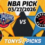 New Orleans Pelicans vs Toronto Raptors Pick 3/27/26 NBA Pick Prediction
