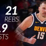 Nikola Jokic 23 pts 21 rebs 19 asts vs Mavericks 25/26 season