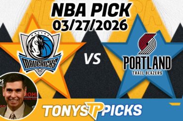 Dallas Mavericks vs Portland Trail Blazers Pick 3/27/26 NBA Pick Prediction