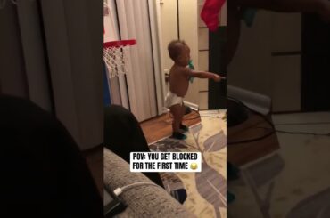 His reaction is too real 🤣 (via melocoston/IG)