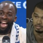 Draymond walks off after passionate reaction to Wemby making case for MVP