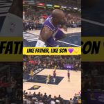 LEBRON AND BRONNY JAMES HIGHLIGTS VS PACERS! #shorts #basketball #nba #lakers