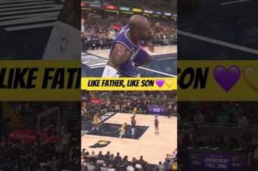 LEBRON AND BRONNY JAMES HIGHLIGTS VS PACERS! #shorts #basketball #nba #lakers