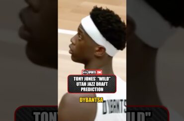 Tony Jones Makes a “Wild” Utah Jazz Draft Prediction 🔥🏀 | KSL Sports #shorts