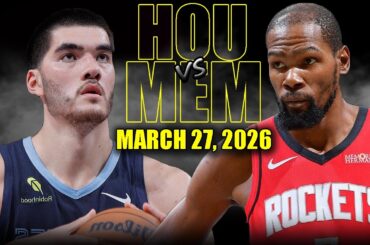 Houston Rockets vs Memphis Grizzlies Full Game Highlights – March 27, 2026 | NBA Season
