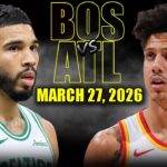 Boston Celtics vs Atlanta Hawks Full Game Highlights – March 27, 2026 | NBA Season