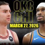 Oklahoma City Thunder vs Chicago Bulls Full Game Highlights – March 27, 2026 | NBA Season