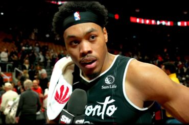 Scottie Barnes Post-Game Interview vs New Orleans Pelicans