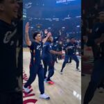 ⚾️😳 Don's pregame at bat ends with a HBP ... and some chaos. #LetEmKnow #Cavs #DonovanMitchell #NBA