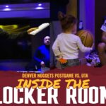 Mini Mal With The Game Ball 💙 | Inside The Denver Nuggets Locker Room After Win vs. UTA