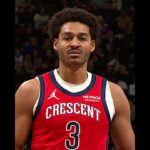 Jordan Poole Splashes 4pt Play #pelicans #raptors #nba