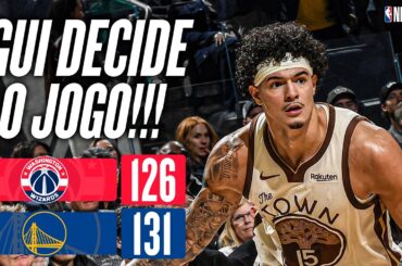 GUI SANTOS BRILHA E  COMANDA VIRADA DOS WARRIORS VS. WIZARDS - MELHORES MOMENTOS