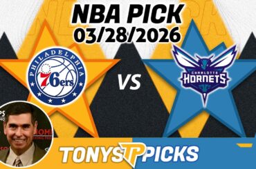 Philadelphia 76ers vs Charlotte Hornets Pick 3/28/26 NBA Pick Prediction