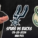San Antonio Spurs vs Milwaukee Bucks 3/28/26 NBA Free Picks & Prediction | NBA Betting Tips