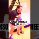 Jackson Tuyay meets Luka pre game ❤️