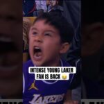 Young Lakers fan was back to cheer on the Lakers